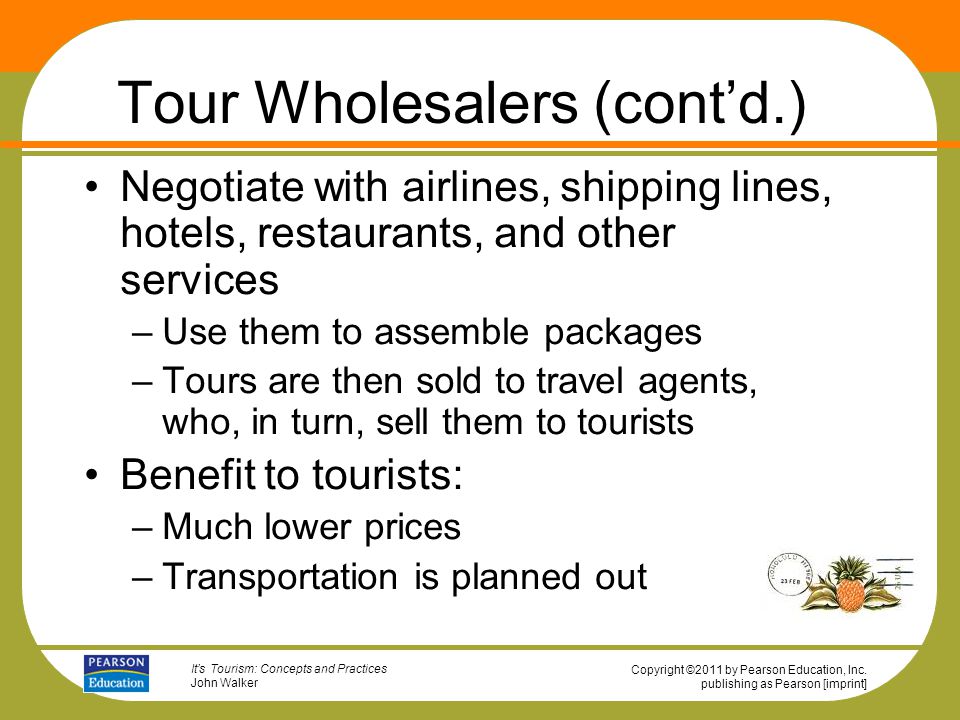 Tour Wholesalers (cont’d.)