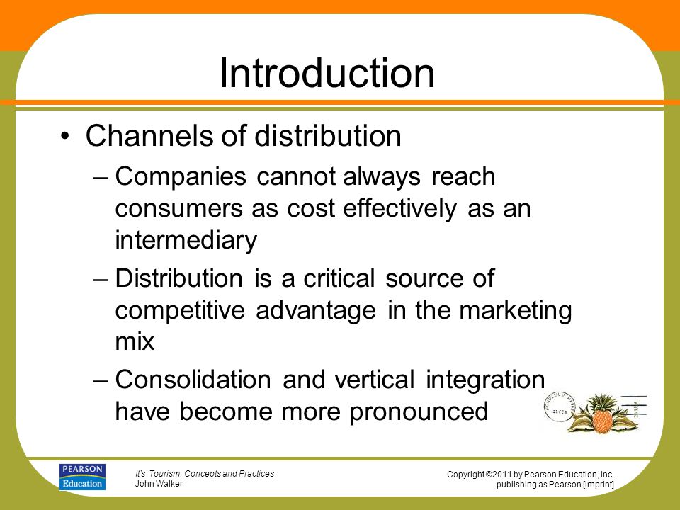 Introduction Channels of distribution