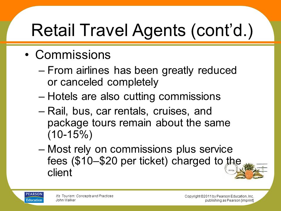 Retail Travel Agents (cont’d.)