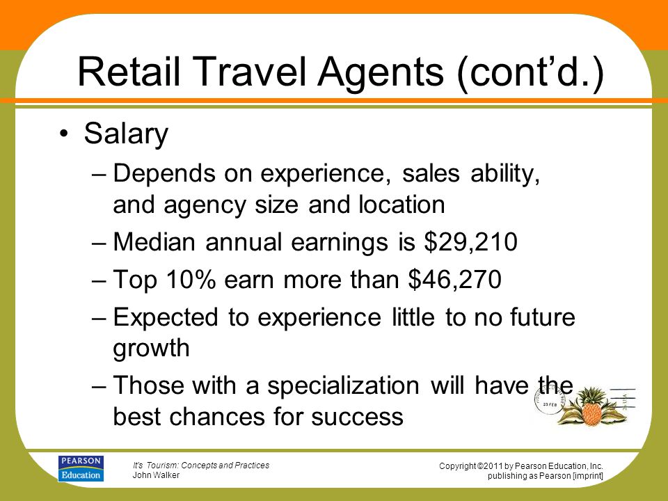 Retail Travel Agents (cont’d.)