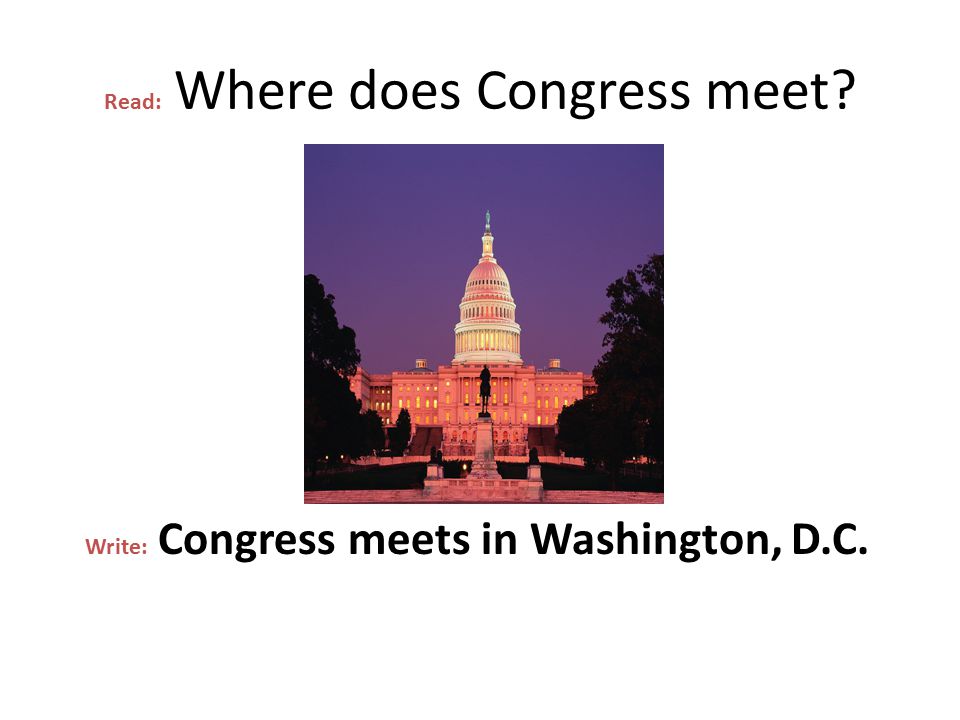 Read: Where does Congress meet