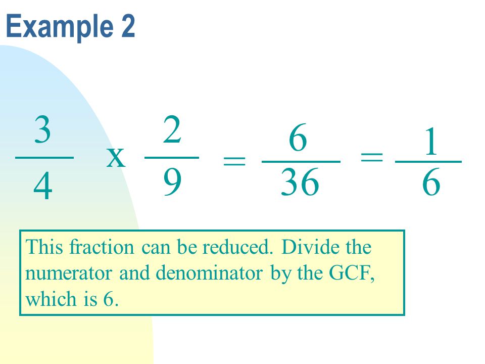 Example x. = =