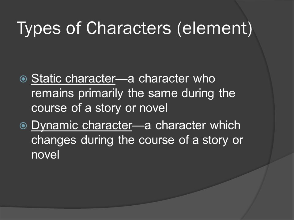 Types of Characters (element)