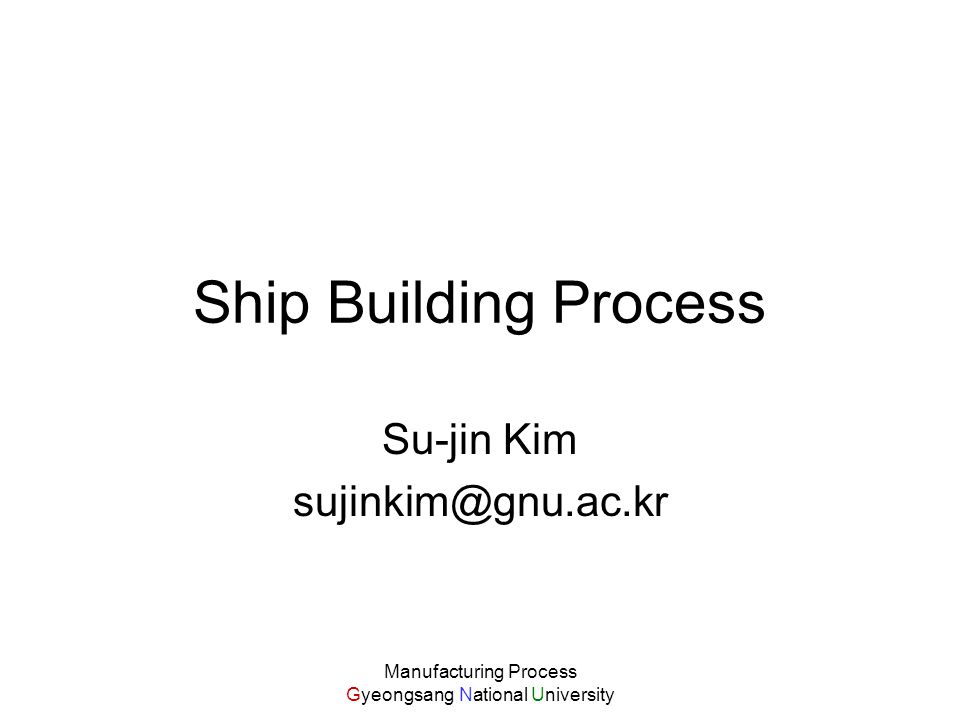 Shipbuilding Process Flow Chart