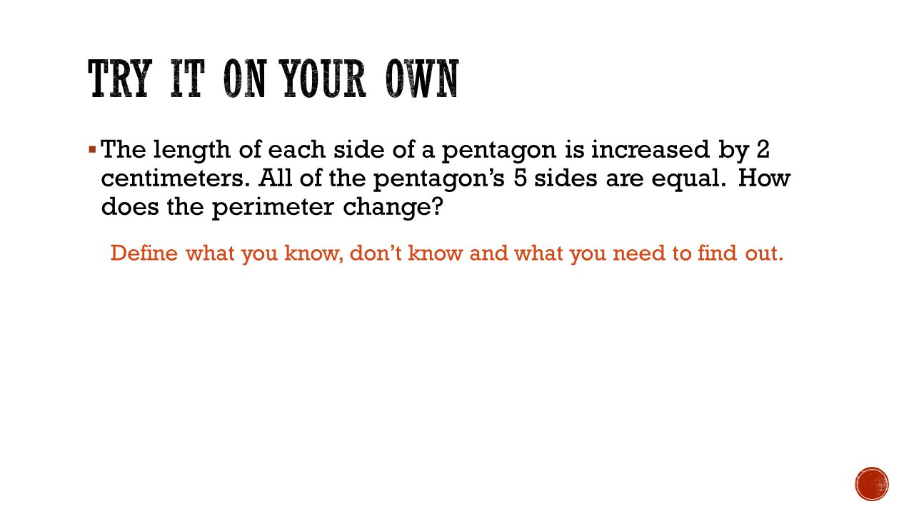 Define what you know, don’t know and what you need to find out.