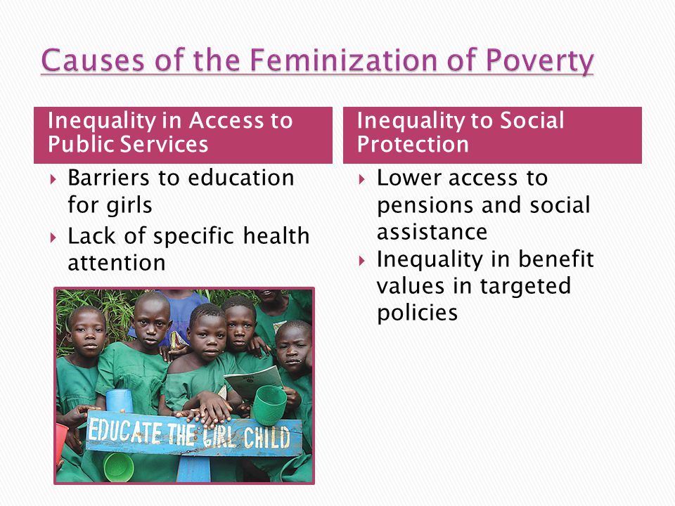 Causes of the Feminization of Poverty