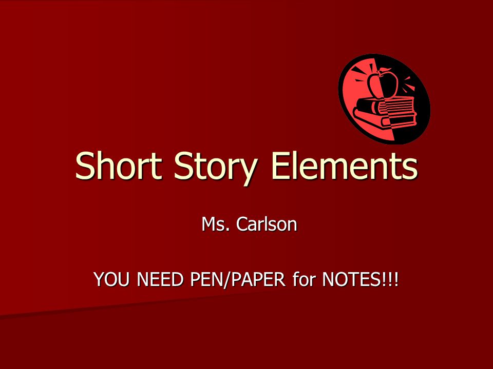 Ms. Carlson YOU NEED PEN/PAPER for NOTES!!!