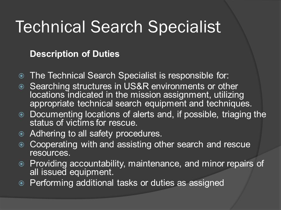 Technical Search Specialist