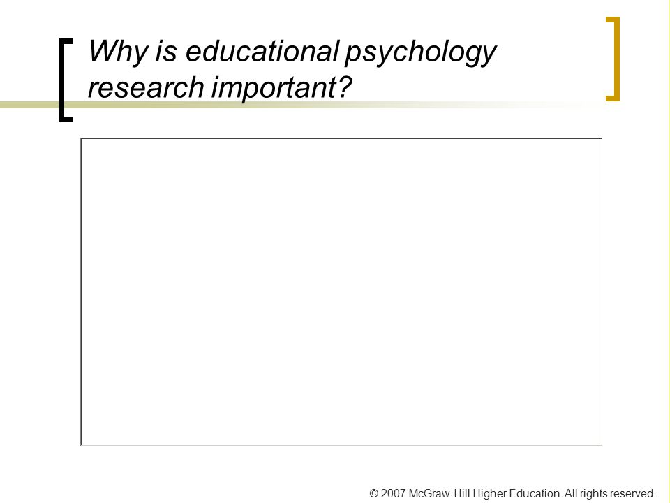 Why is educational psychology research important