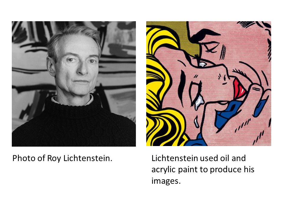 Photo of Roy Lichtenstein.