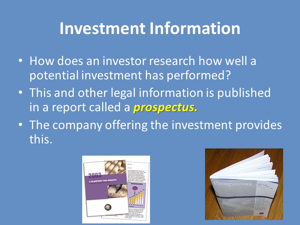 Investment Information