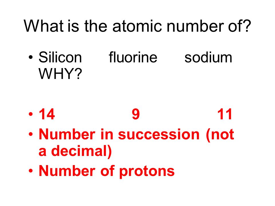 What is the atomic number of