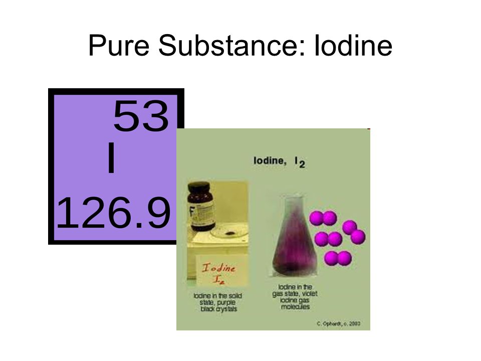 Pure Substance: Iodine