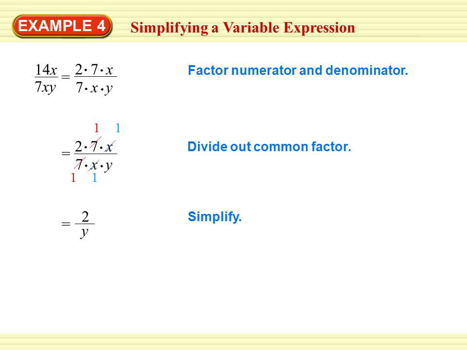 Simplifying a Variable Expression