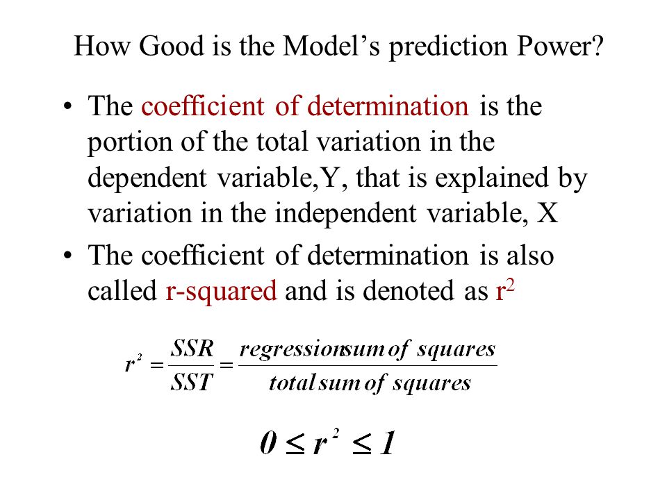 How Good is the Model’s prediction Power
