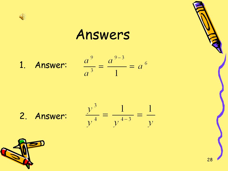 Answers Answer: