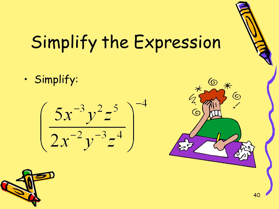 Simplify the Expression