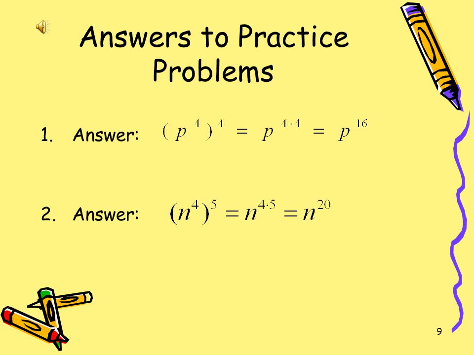 Answers to Practice Problems