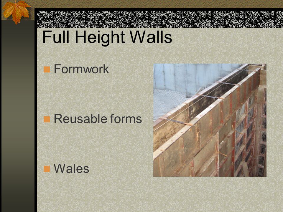 Full Height Walls Formwork Reusable forms Wales Full Height Walls