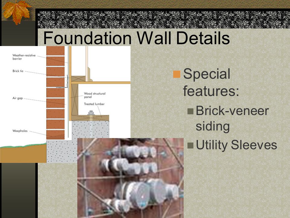 Foundation Wall Details