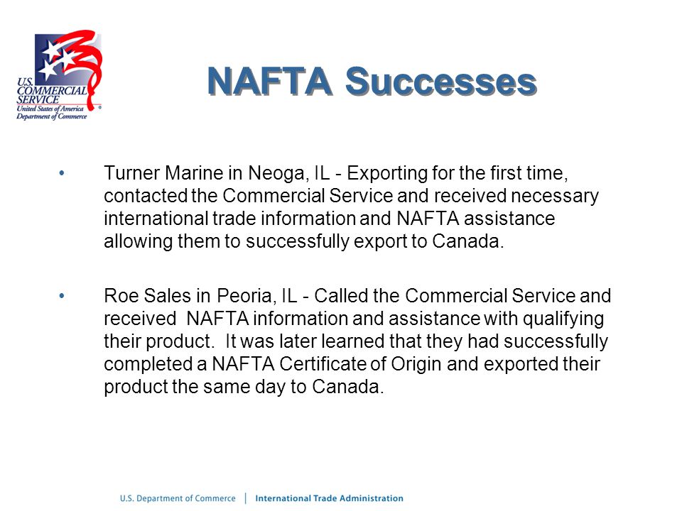 NAFTA Successes
