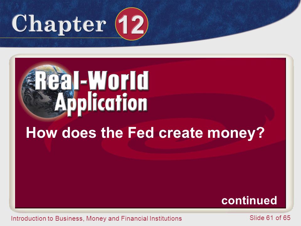 How does the Fed create money