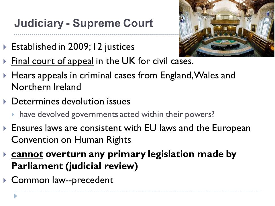 Judiciary - Supreme Court