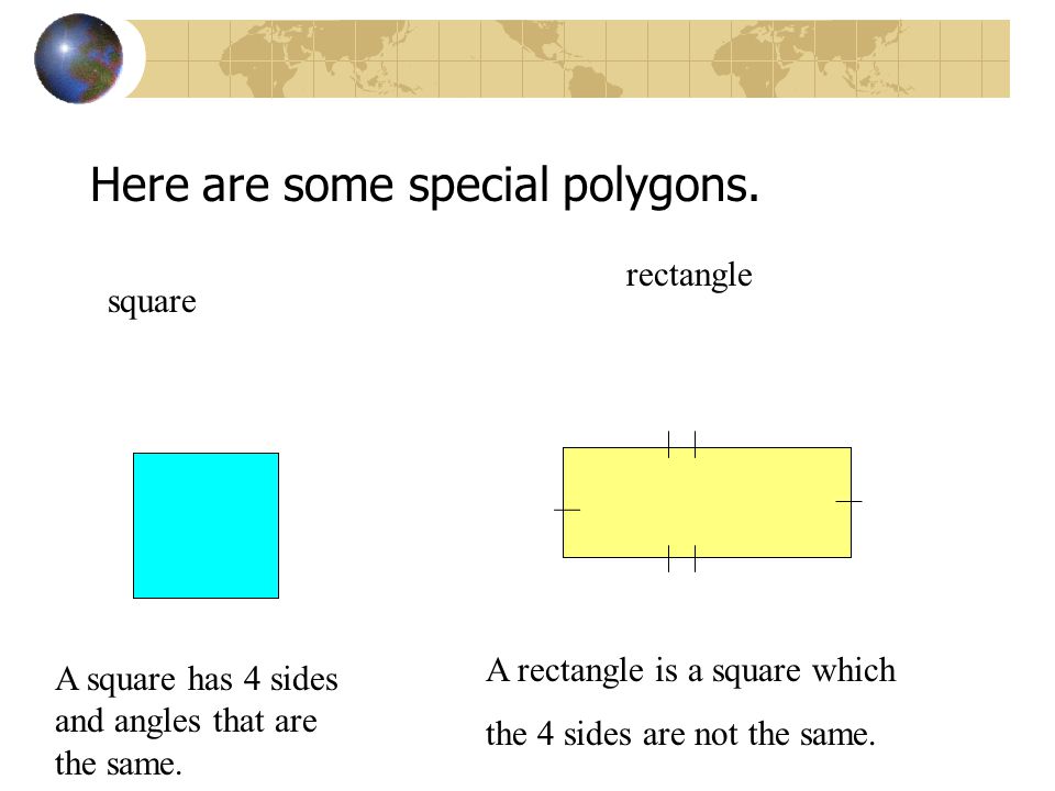 Here are some special polygons.