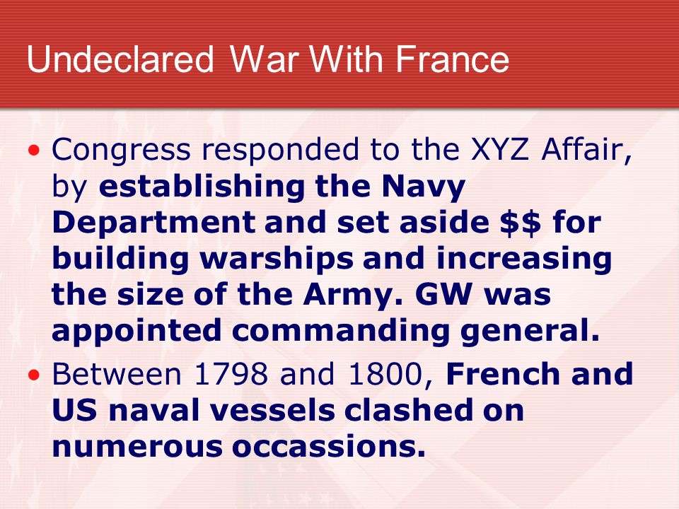 Undeclared War With France