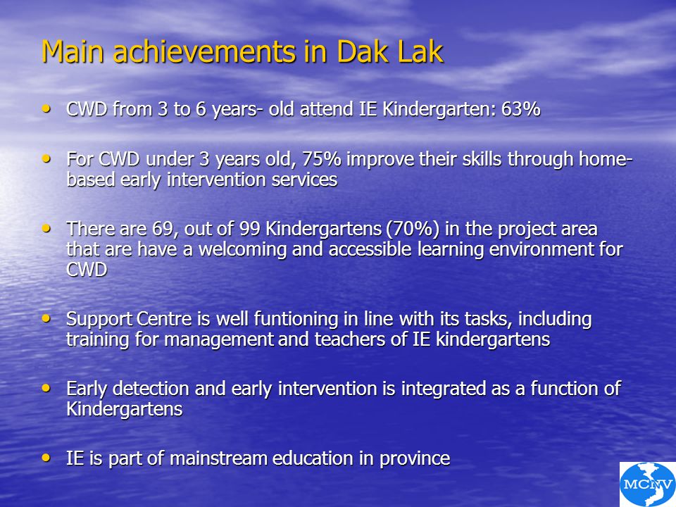 Main achievements in Dak Lak