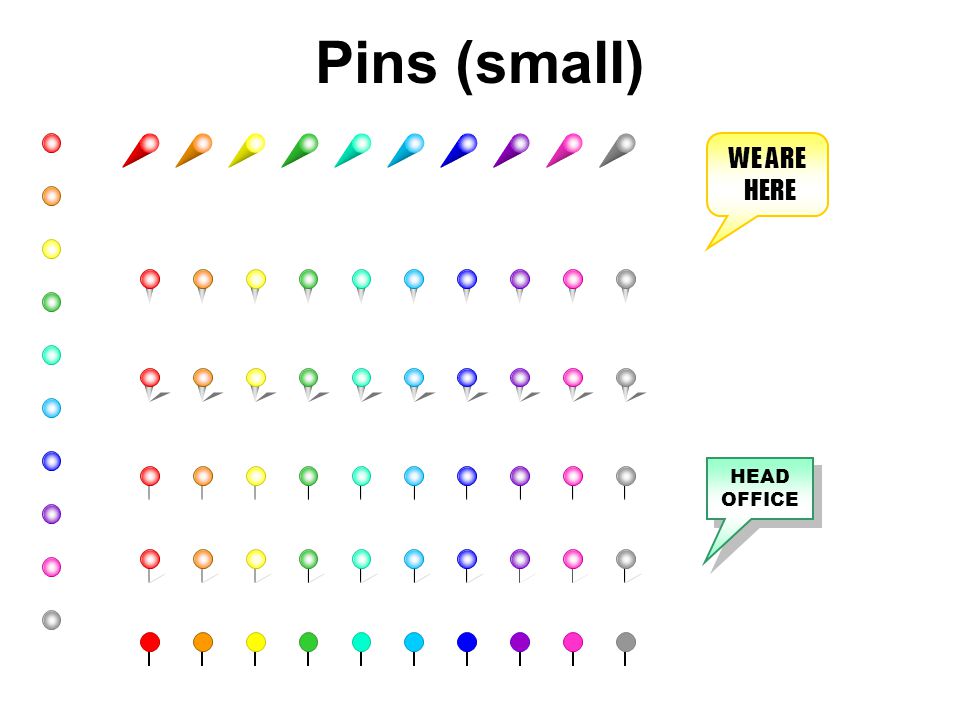 Pins (small) WE ARE HERE HEAD OFFICE
