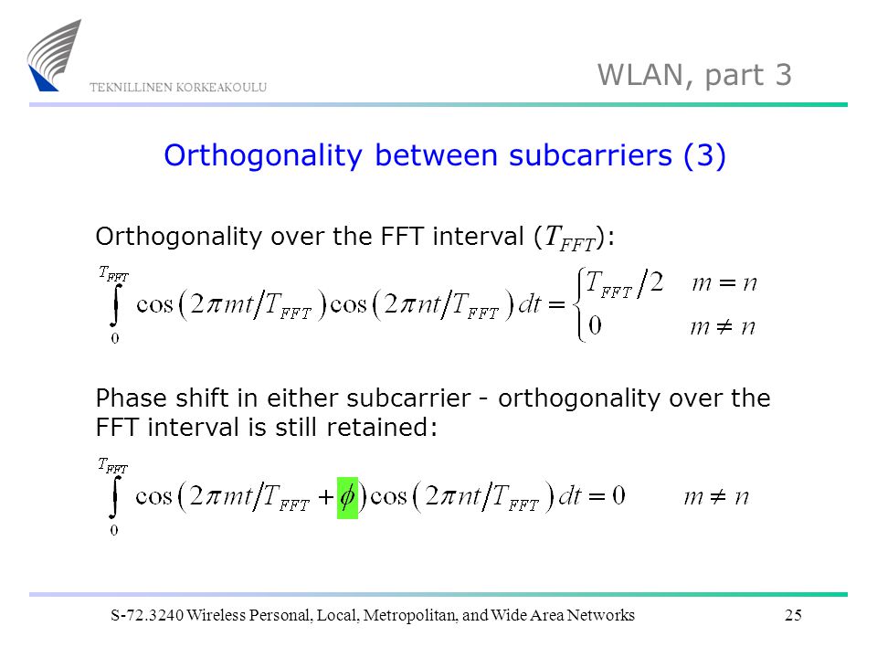 Orthogonality between subcarriers (3)