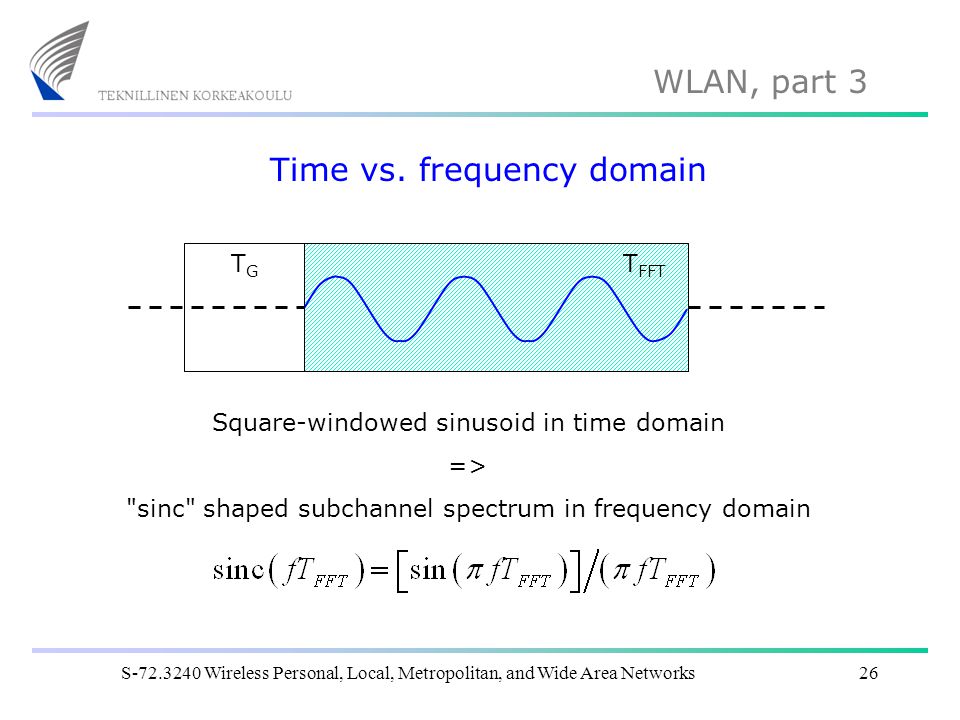 Time vs. frequency domain