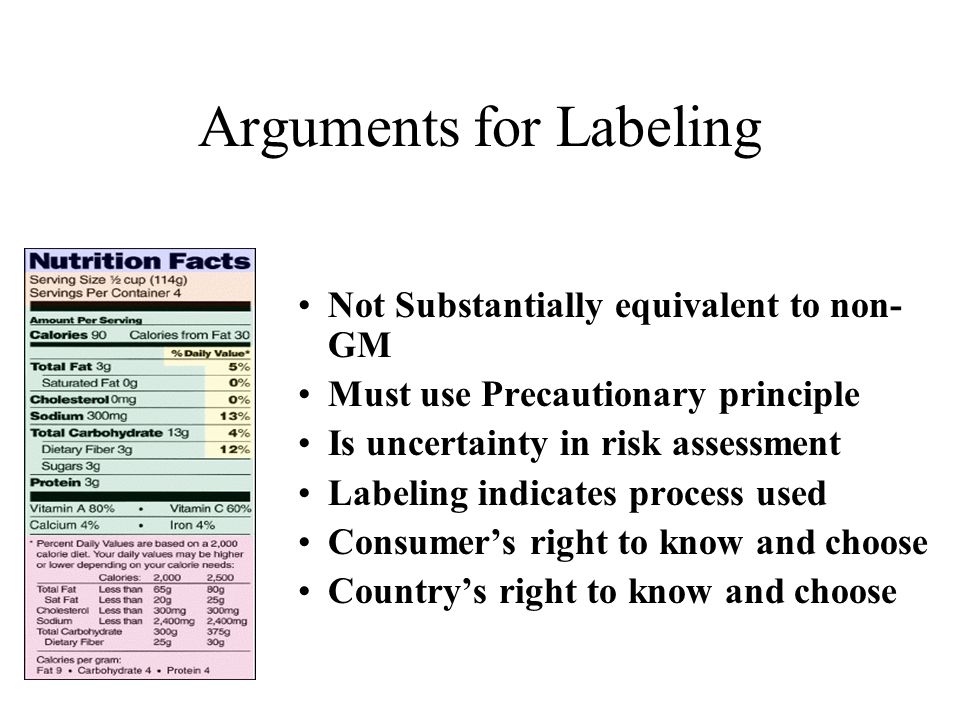 Arguments for Labeling
