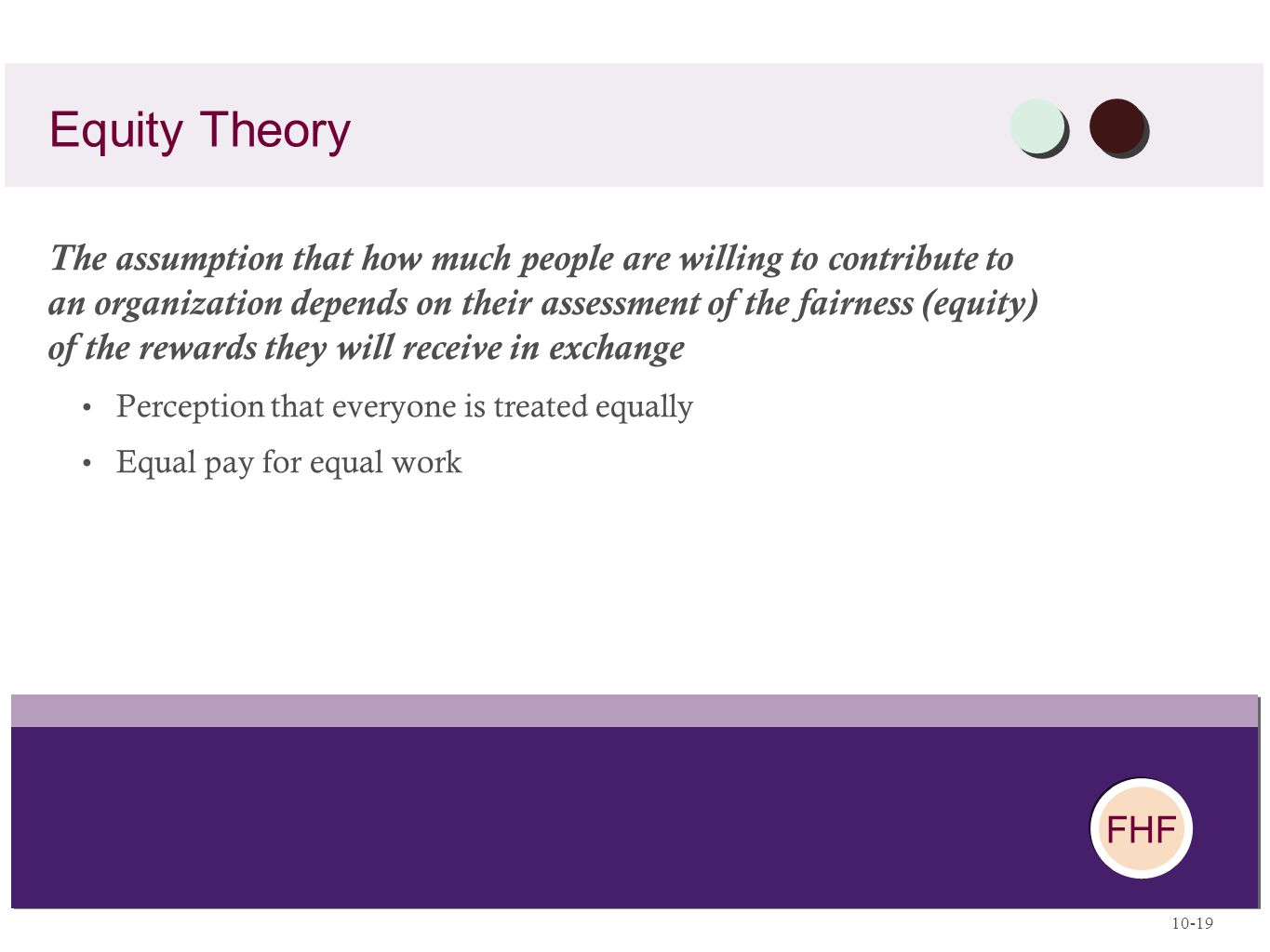 Equity Theory
