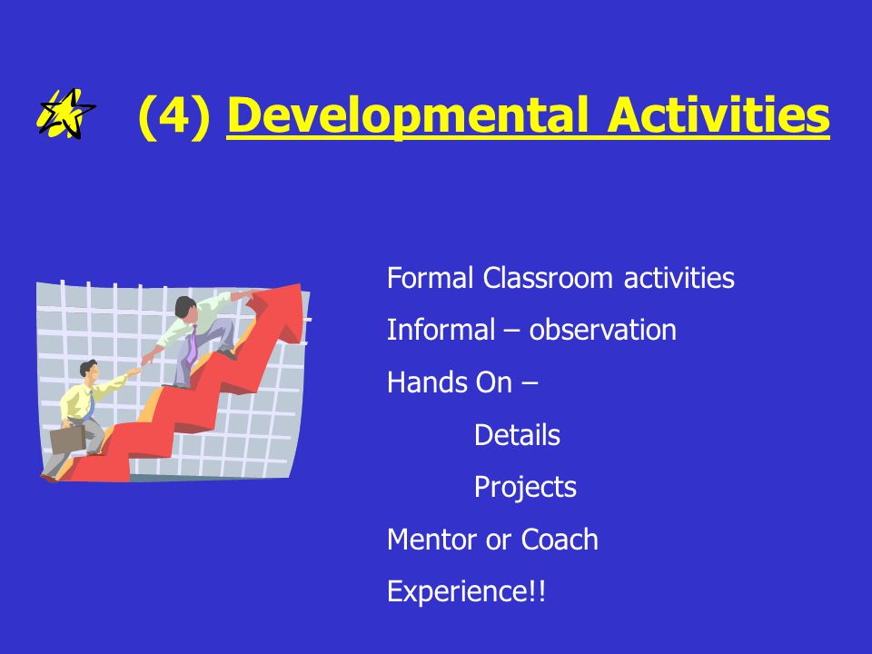 (4) Developmental Activities
