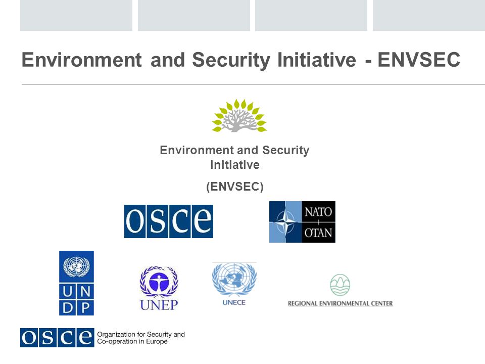 Environment and Security Initiative - ENVSEC