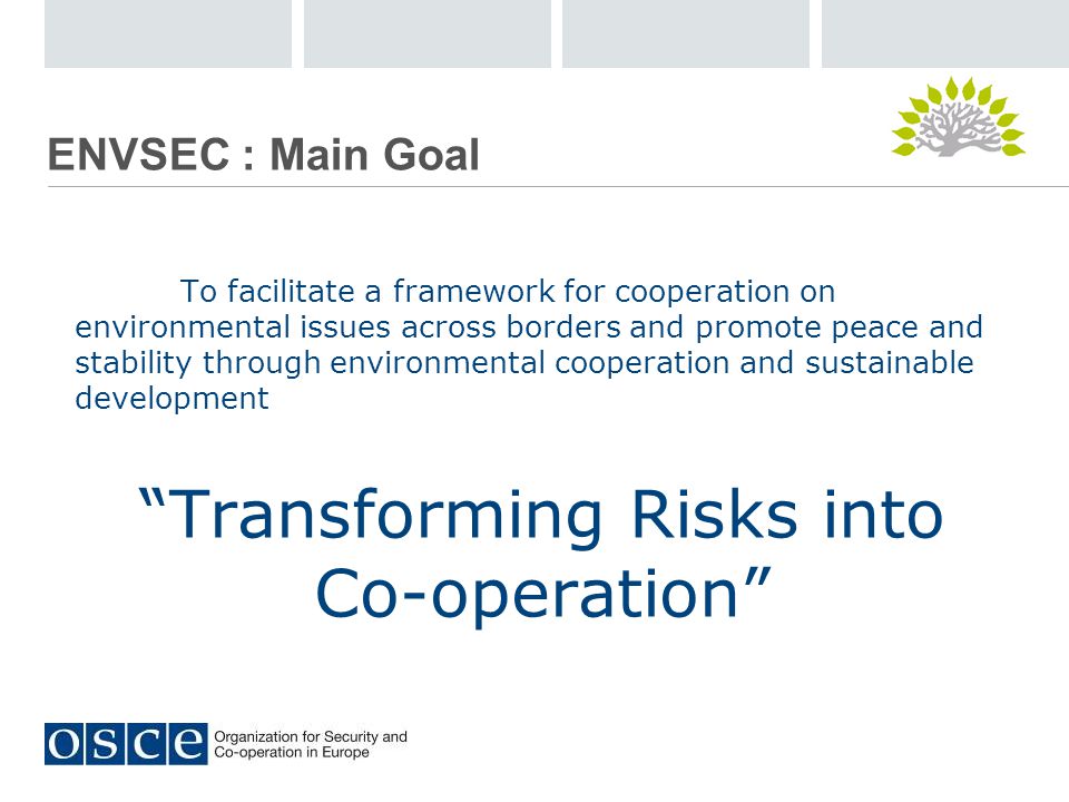 Transforming Risks into Co-operation