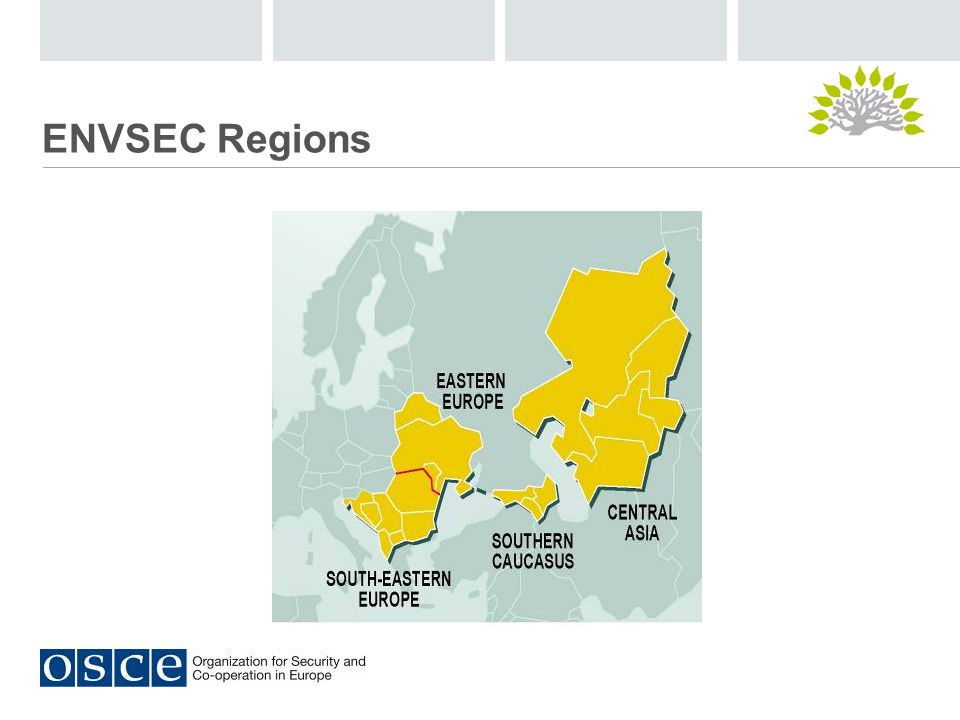 ENVSEC Regions