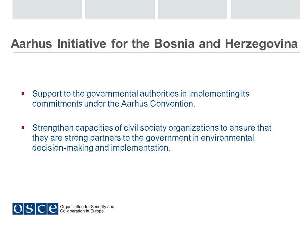 Aarhus Initiative for the Bosnia and Herzegovina