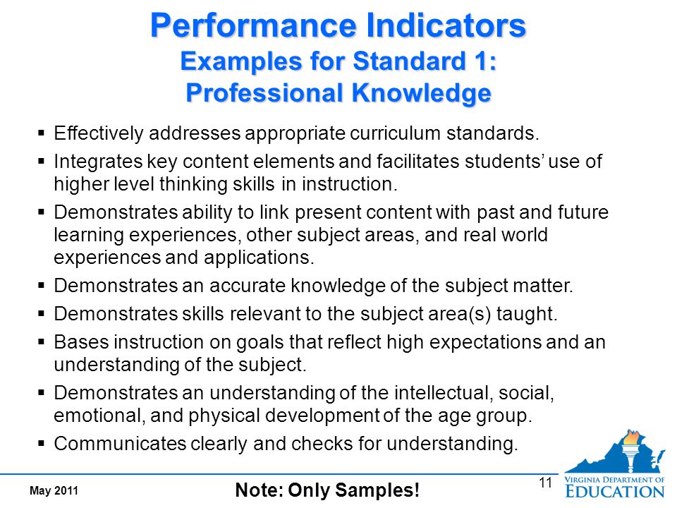 Teacher Performance Standard 2: Instructional Planning