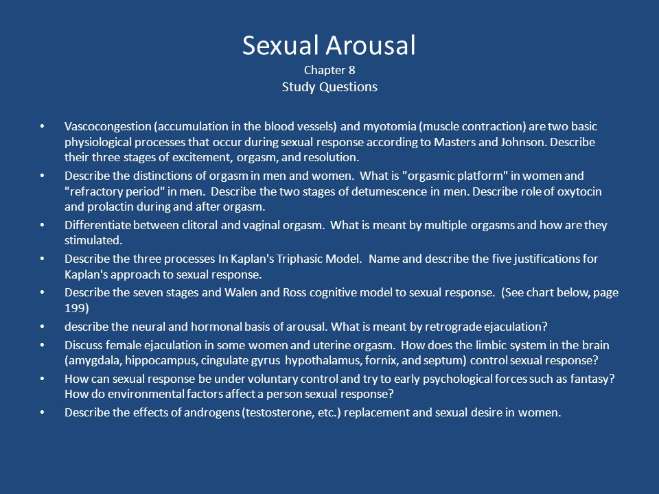 Arousal plateau inevitability orgasm