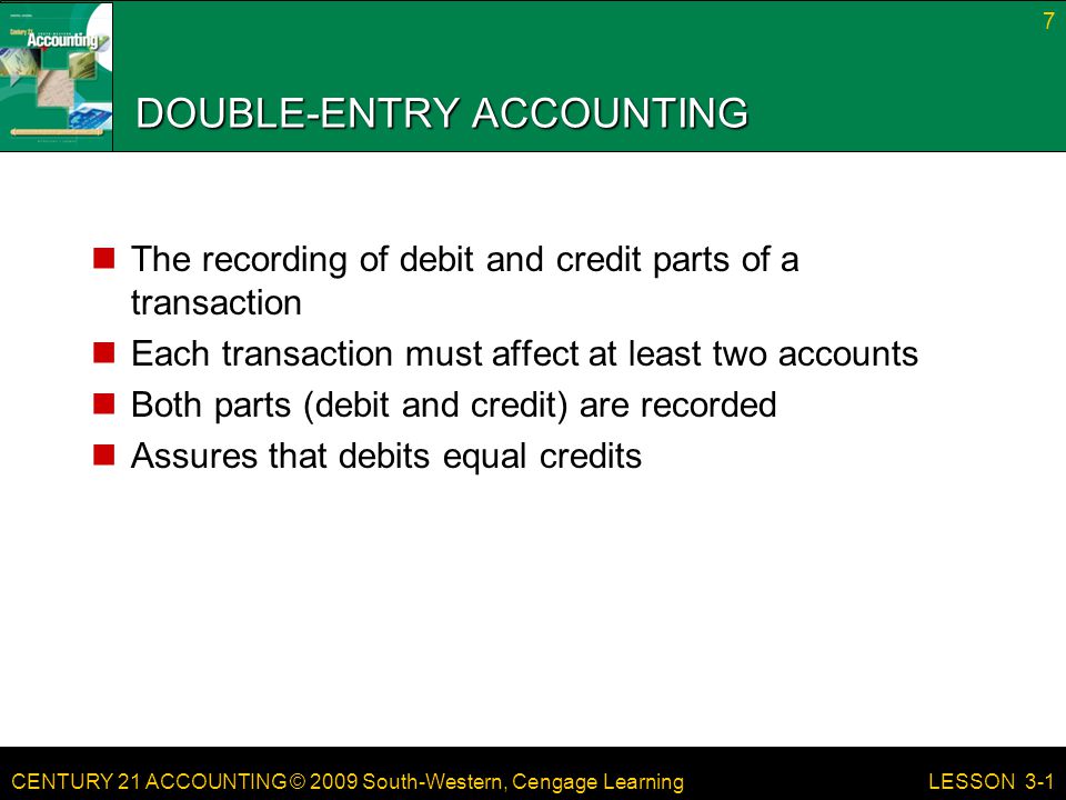 DOUBLE-ENTRY ACCOUNTING