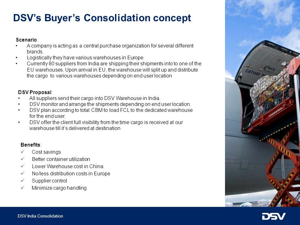 DSV’s Buyer’s Consolidation concept