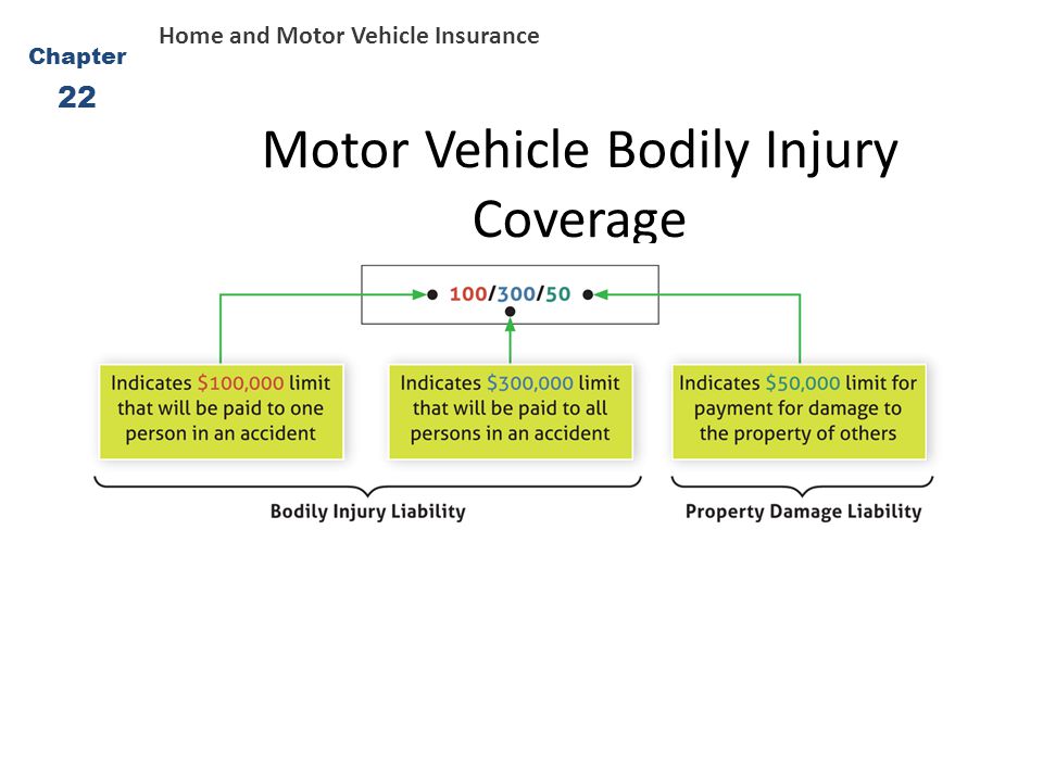 Motor Vehicle Bodily Injury Coverage