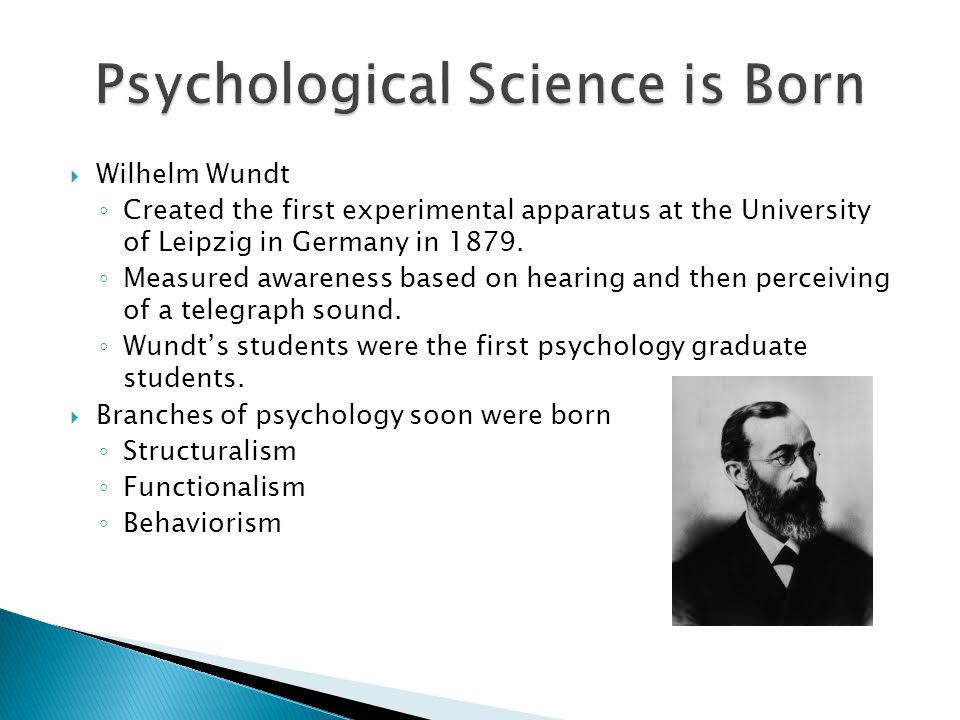 Psychological Science is Born