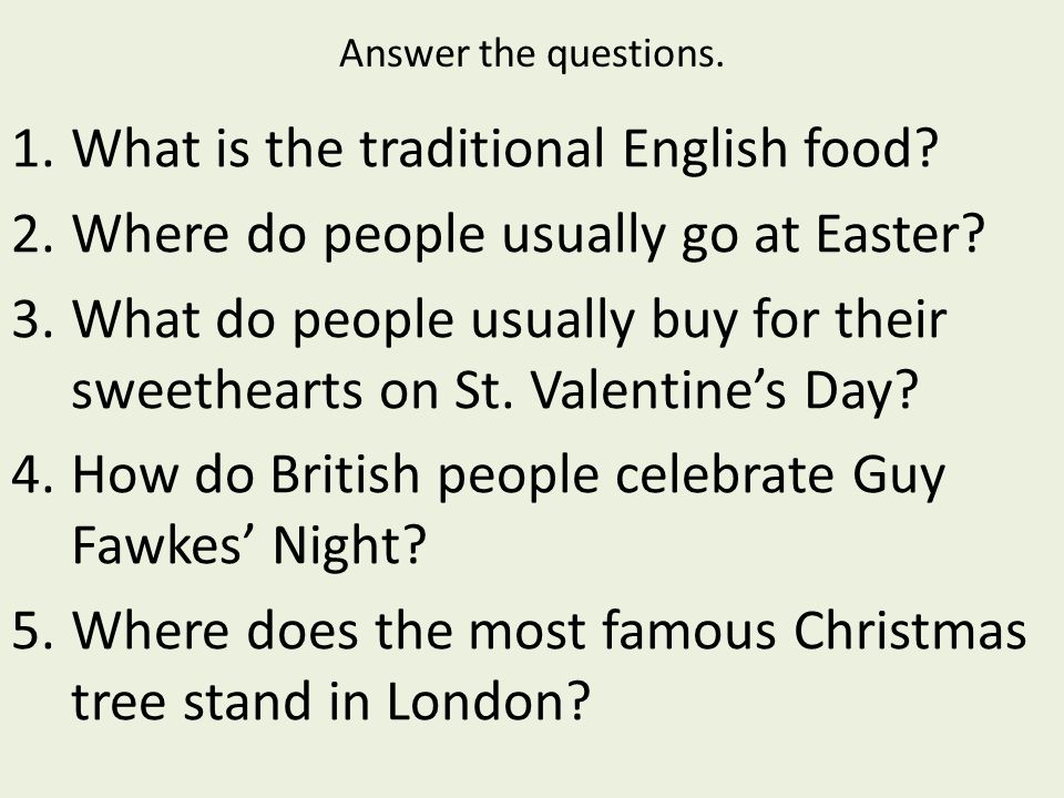 What is the traditional English food