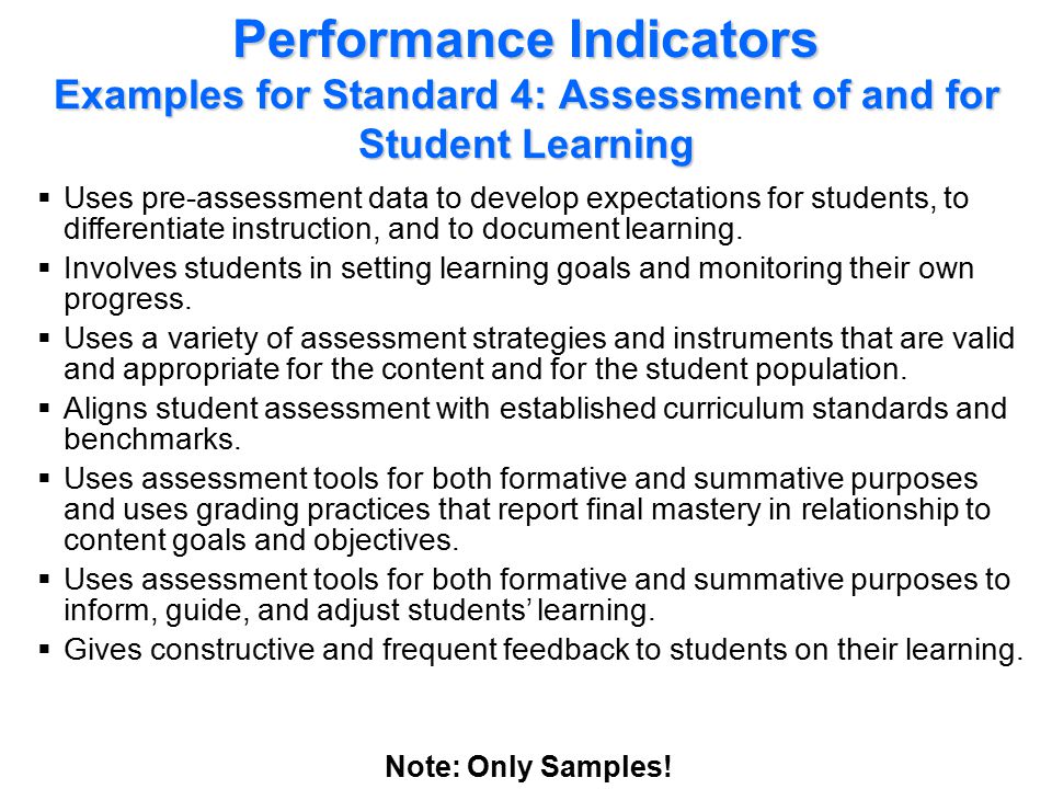 Teacher Performance Standard 5: Learning Environment