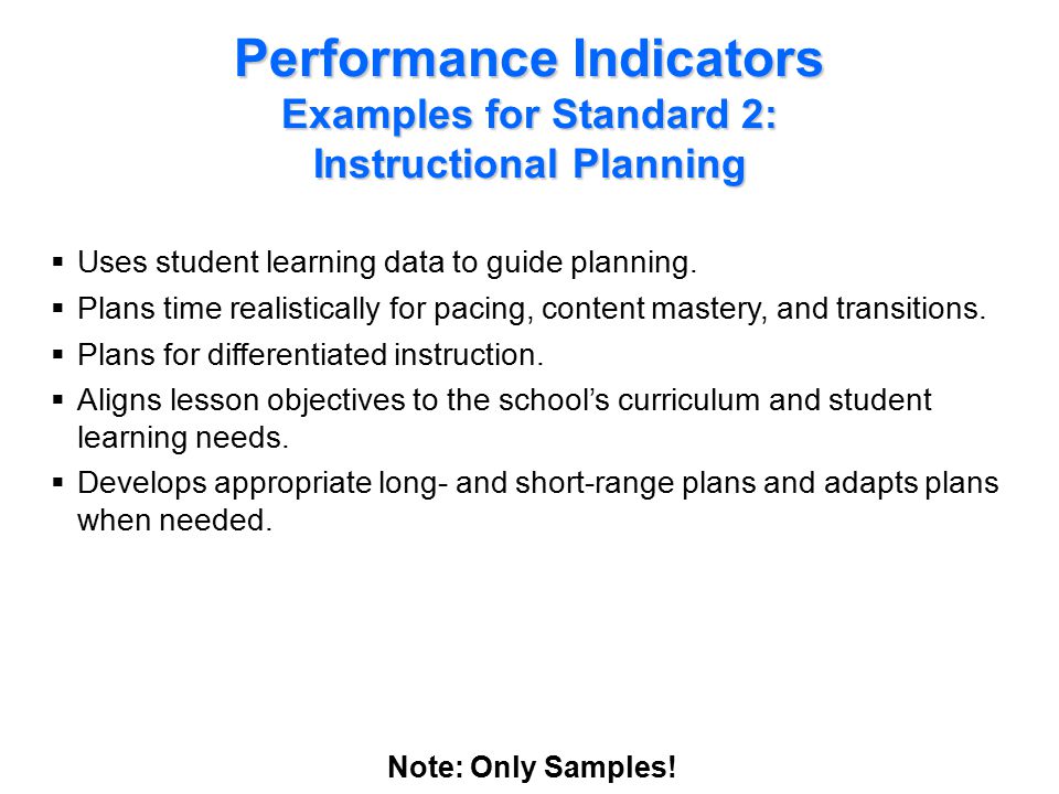 Teacher Performance Standard 3: Instructional Delivery