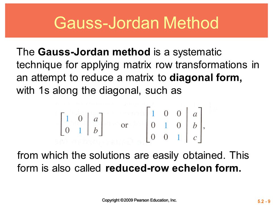 Gauss-Jordan Method